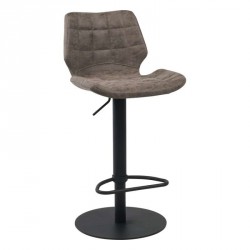 Tabouret réglable et pivotant en métal et synthétique - Indica