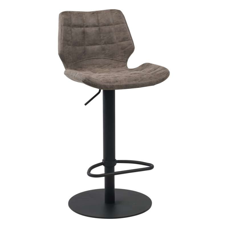 Tabouret réglable et pivotant en métal et synthétique - Indica