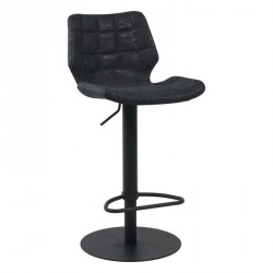 Tabouret réglable et pivotant en métal et synthétique - Indica