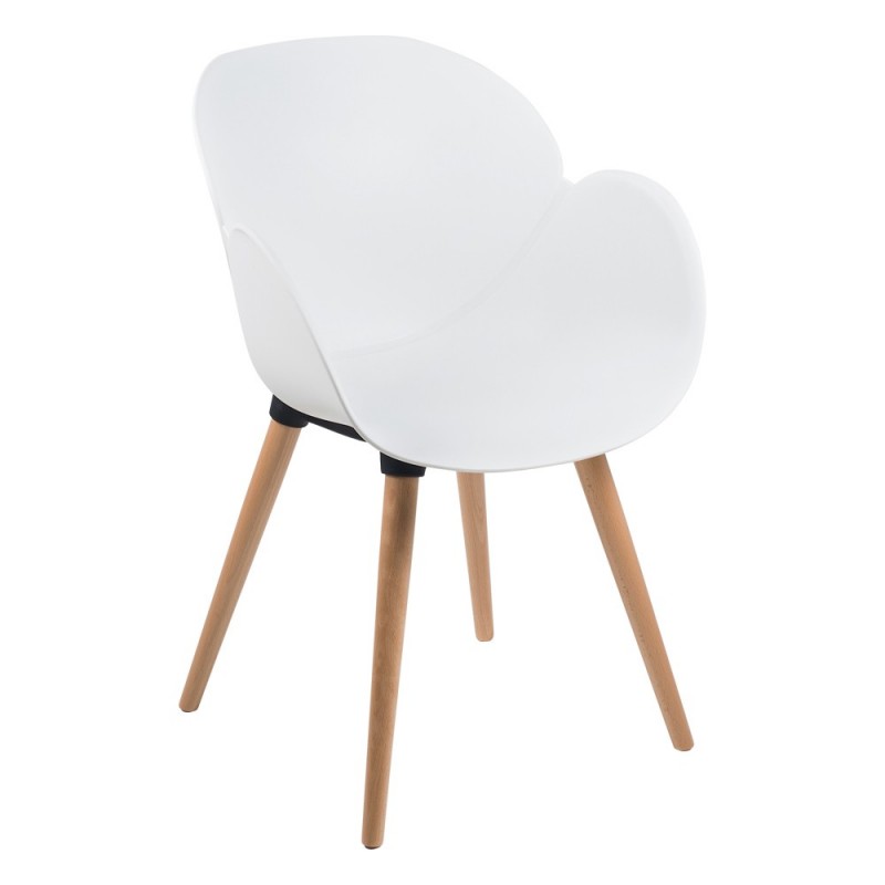 Fauteuil polypropylène et bois Victoire Fauteuil polypropylène et bois Victoire