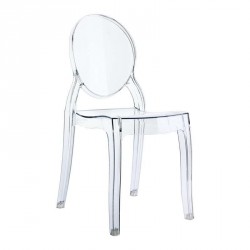 Chaise en plexi transparent Elizabeth modèle enfant