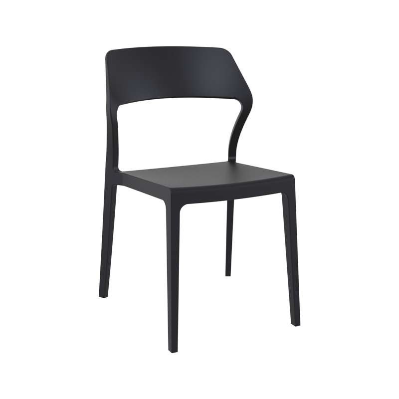 Chaise empilable design en polypropylène - Snow Chaise empilable design en polypropylène - Snow