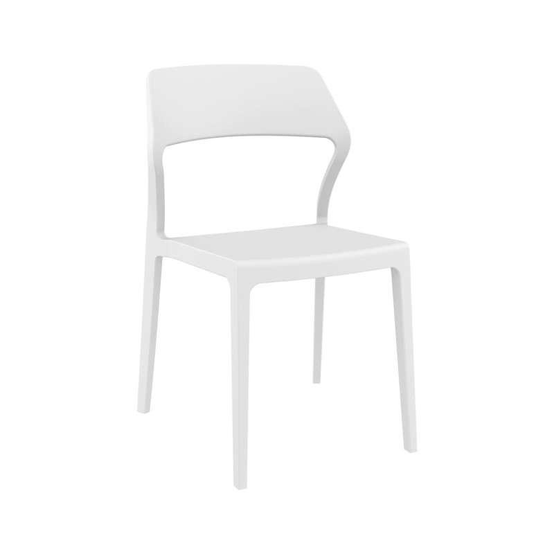 Chaise empilable design en polypropylène - Snow Chaise empilable design en polypropylène - Snow