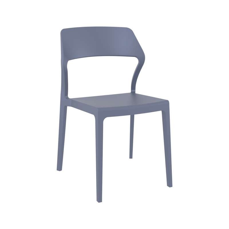 Chaise empilable design en polypropylène - Snow Chaise empilable design en polypropylène - Snow