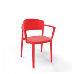Chaise avec accoudoirs en...
